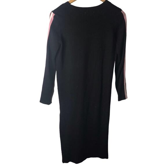 ASOS Racer Stripe Sweater Dress Size 4 Black with Red White Stripes Athleisure - Picture 5 of 10